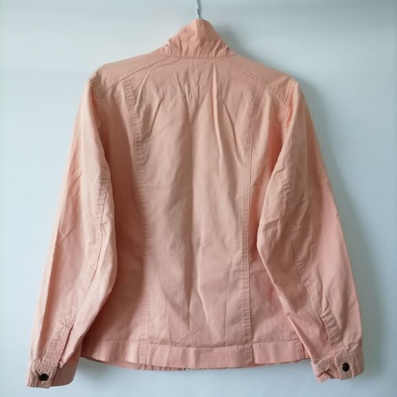 Studio Works Women's Peach Chino Fabric Full Zip Front Jacket Plus Size 2X - Picture 4 of 7